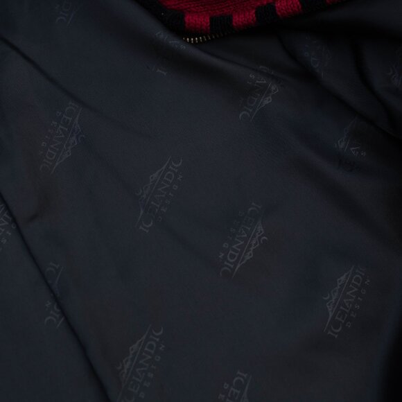 Y2K Cat Cardigan 🐱 Vintage Icelandic Design 2001 Zip Sweater Roll Neck Women’s - Picture 6 of 9